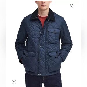 NWT Barbour Hornby Quilted Navy Jacket